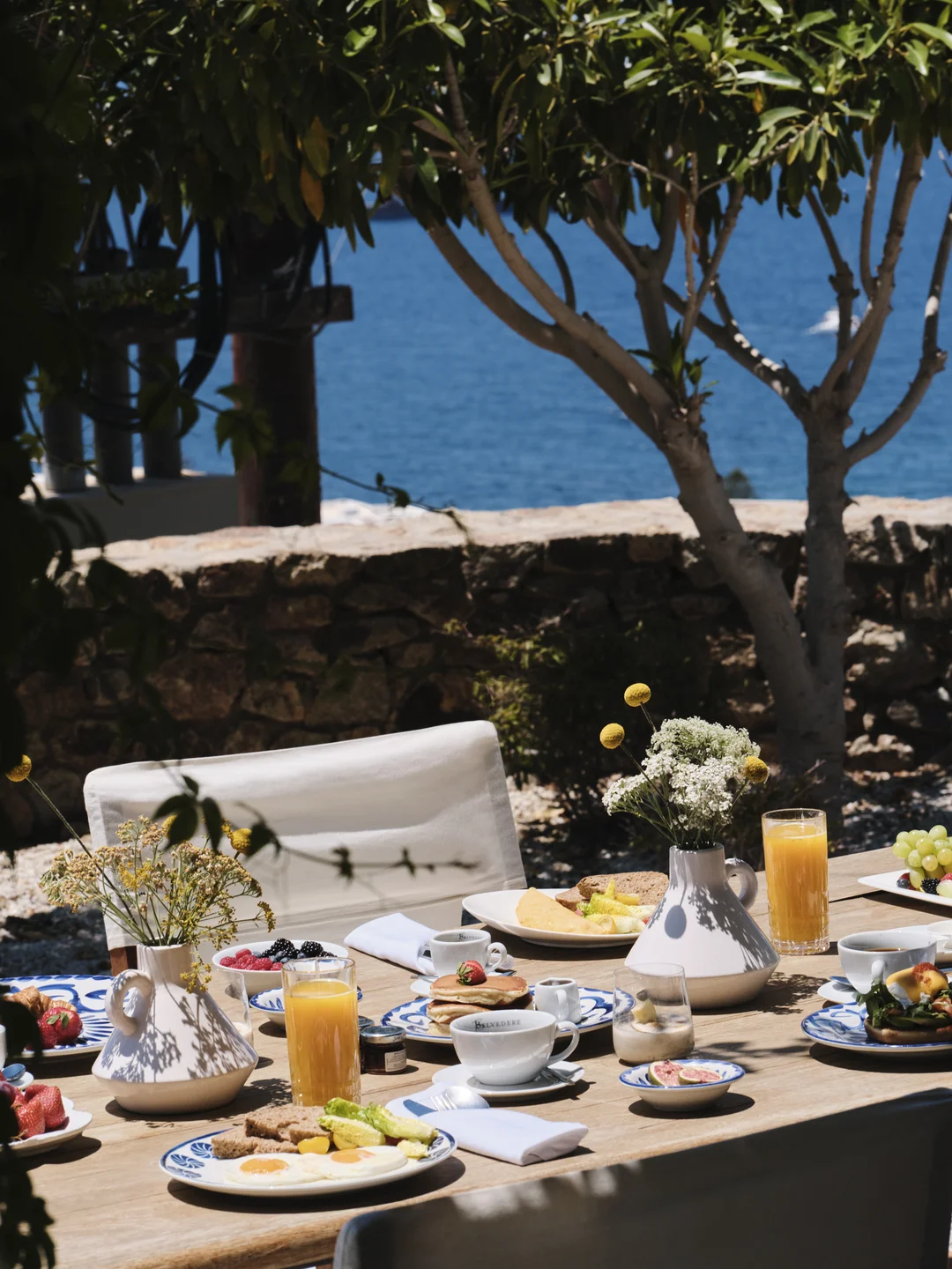 Breakfast sea view