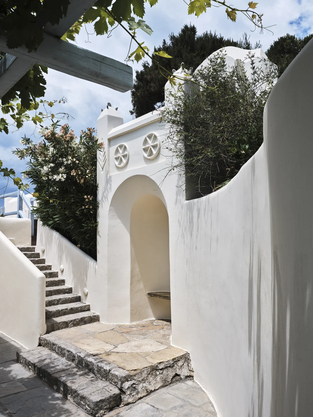 Cycladic staircase