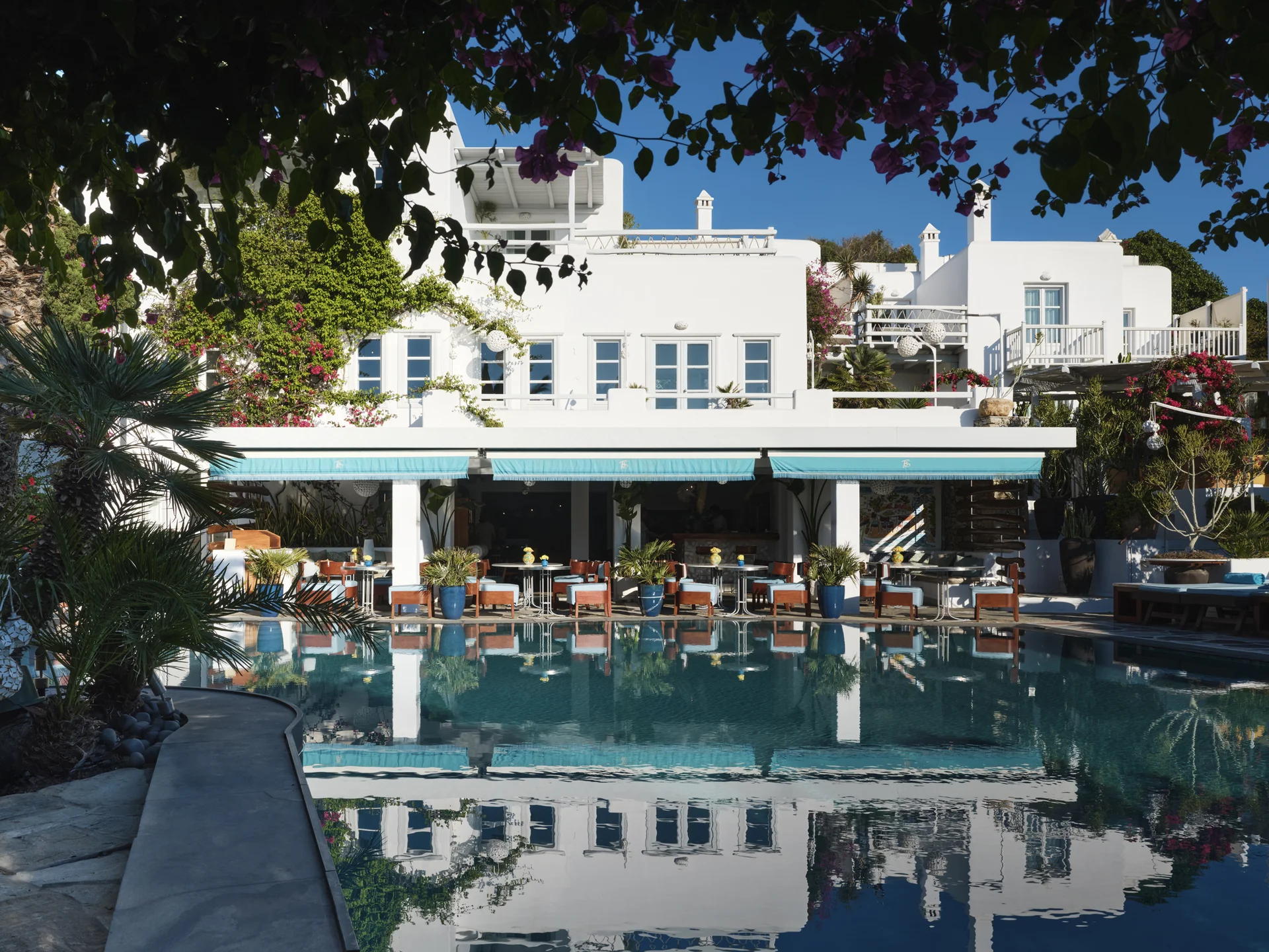 Pool hotel reflection