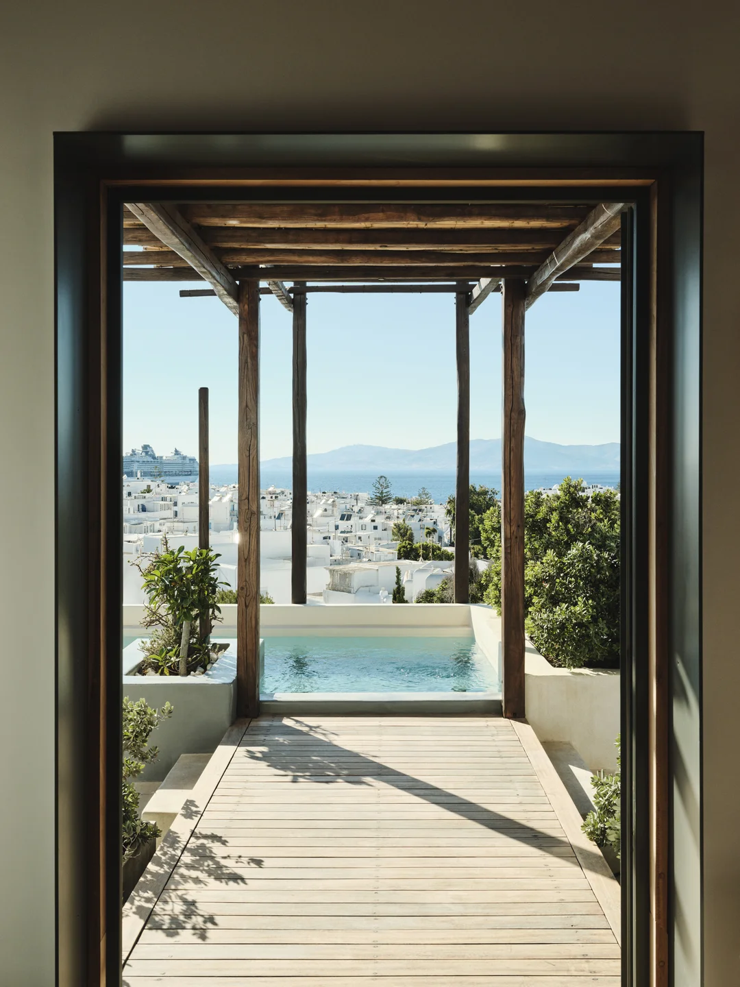 Villa plunge pool view