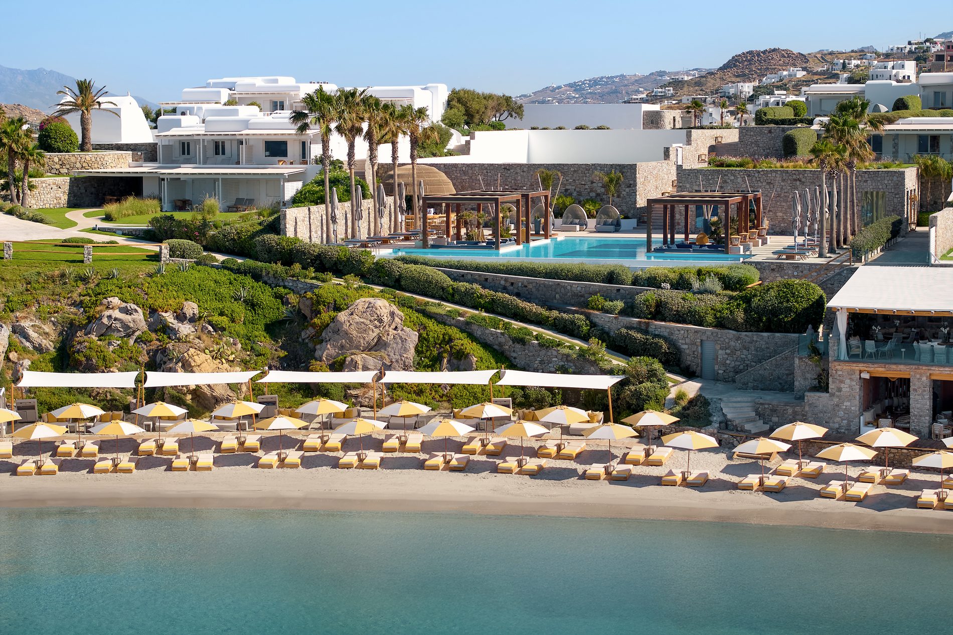 Santa Marina private beach, Mykonos