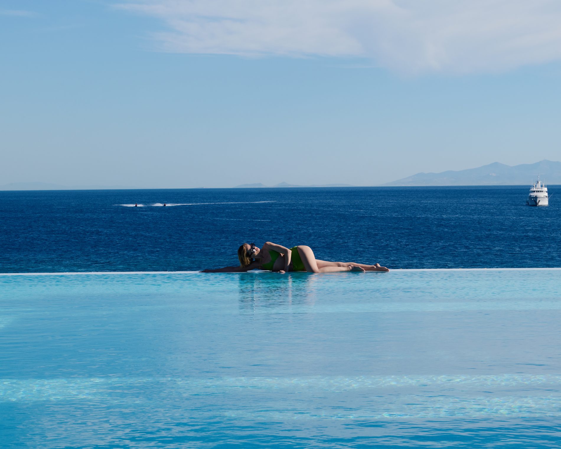 Sea view over the Aegean, Santa Marina Mykonos