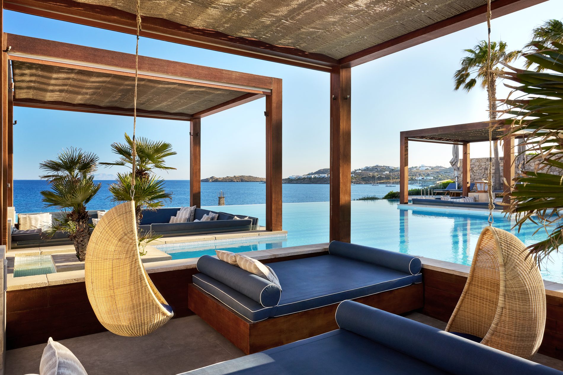 Oasis Pool cabanas, Santa Marina Mykonos